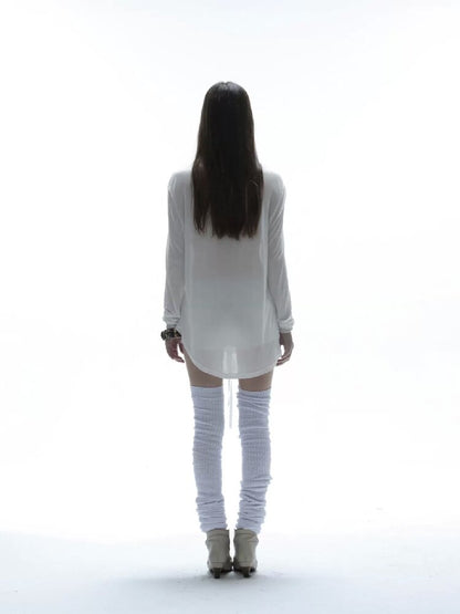 Knight Print Irregular T-Shirt【s0000016574】