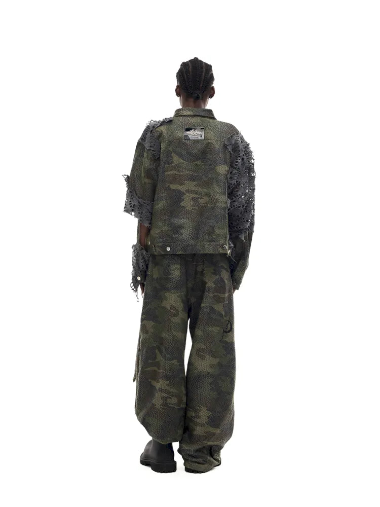 Gender-Neutral Y3K Painted Denim Pants【s0000014013】