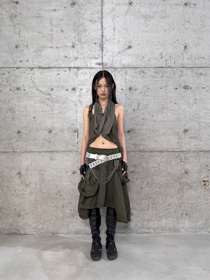 Loose A-line Y-shaped Doll Tank Top【s0000012711】