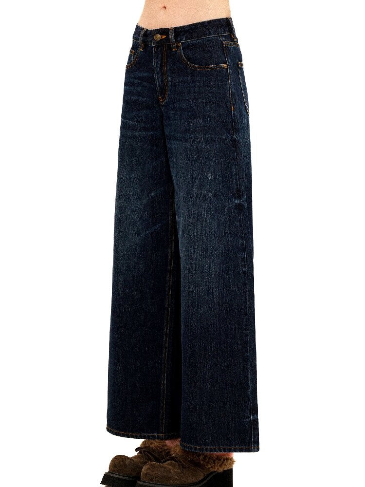 Contrast Linear Straight Jeans【s0000016422】