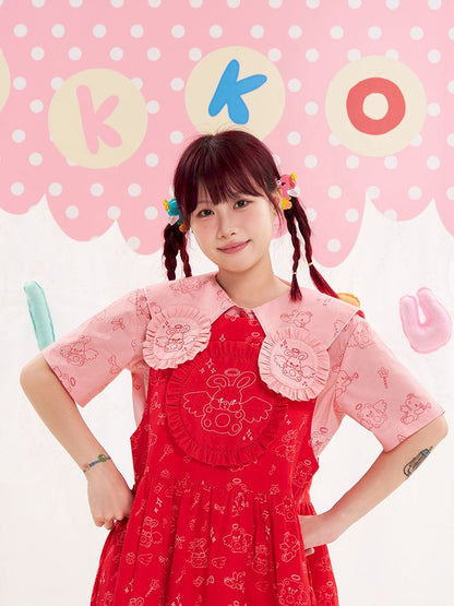 Animal Angel Strappy Skirt Tank Top Skirt【s0000013191】