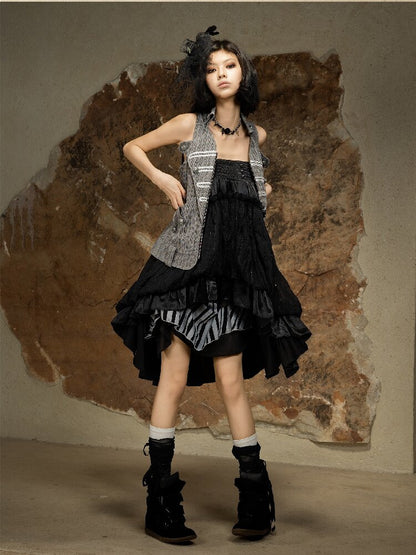 Sleeveless Halterneck Vest Shirt Top【s0000016885】