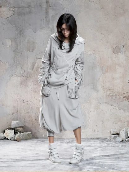 Color-Blocked Oversized Sweatshirt【s0000014135】