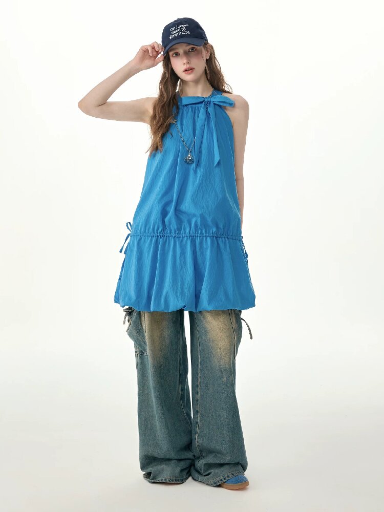 Summer Halter Off-Shoulder Dress【s0000017251】