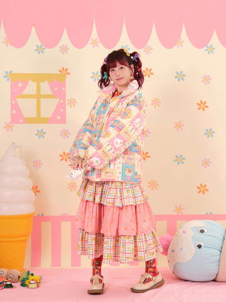 Showa Sweets House White Duck Down Jacket【s0000015167】