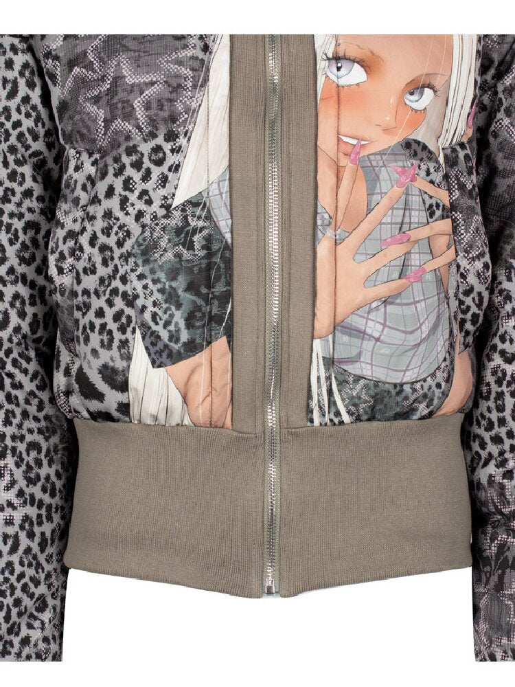 Graffiti White Duck Down Jacket【s0000018070】