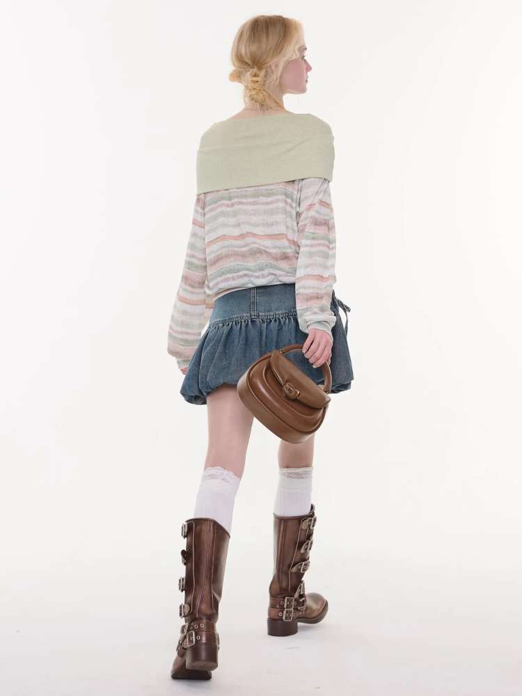 Spring Mist Butterfly Knit Top【s0000015428】