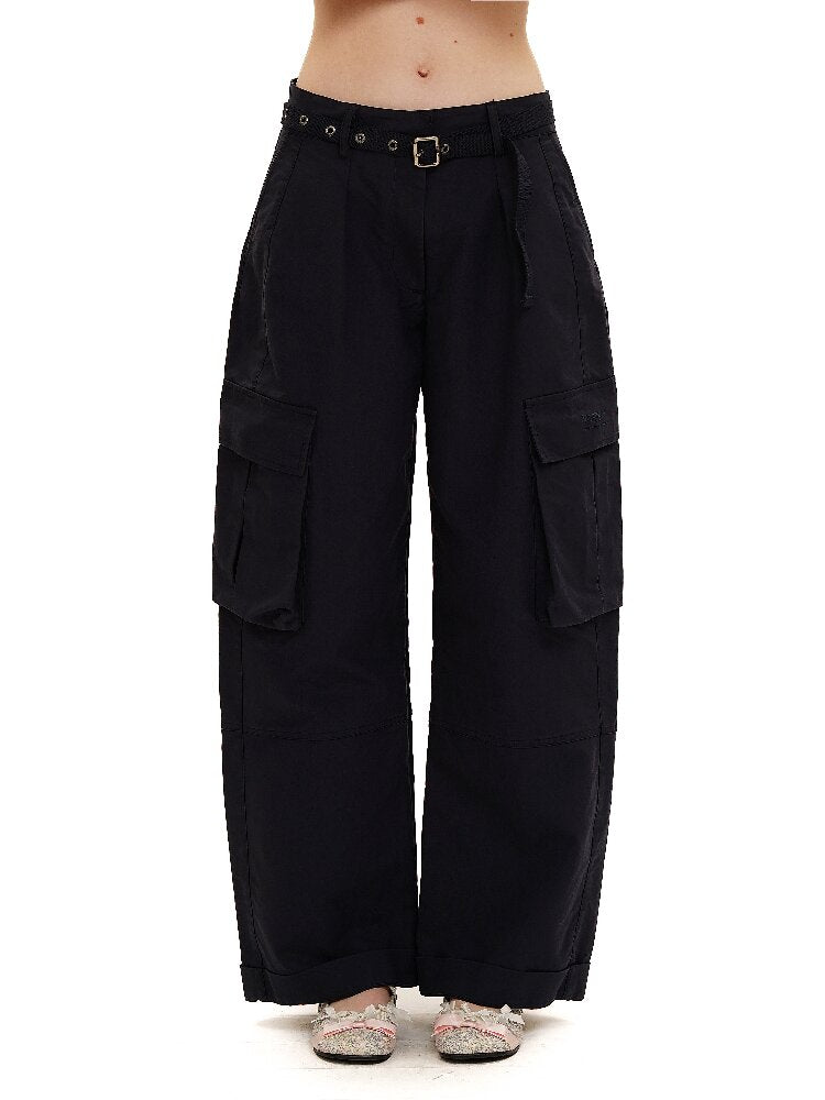 Long Staple Cotton Cargo Trousers【s0000016138】