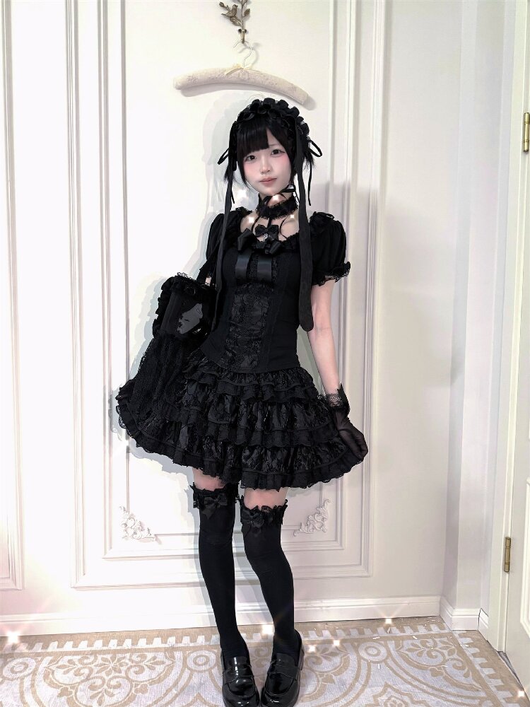 Bow Integrated Collar Choker【s0000016394】