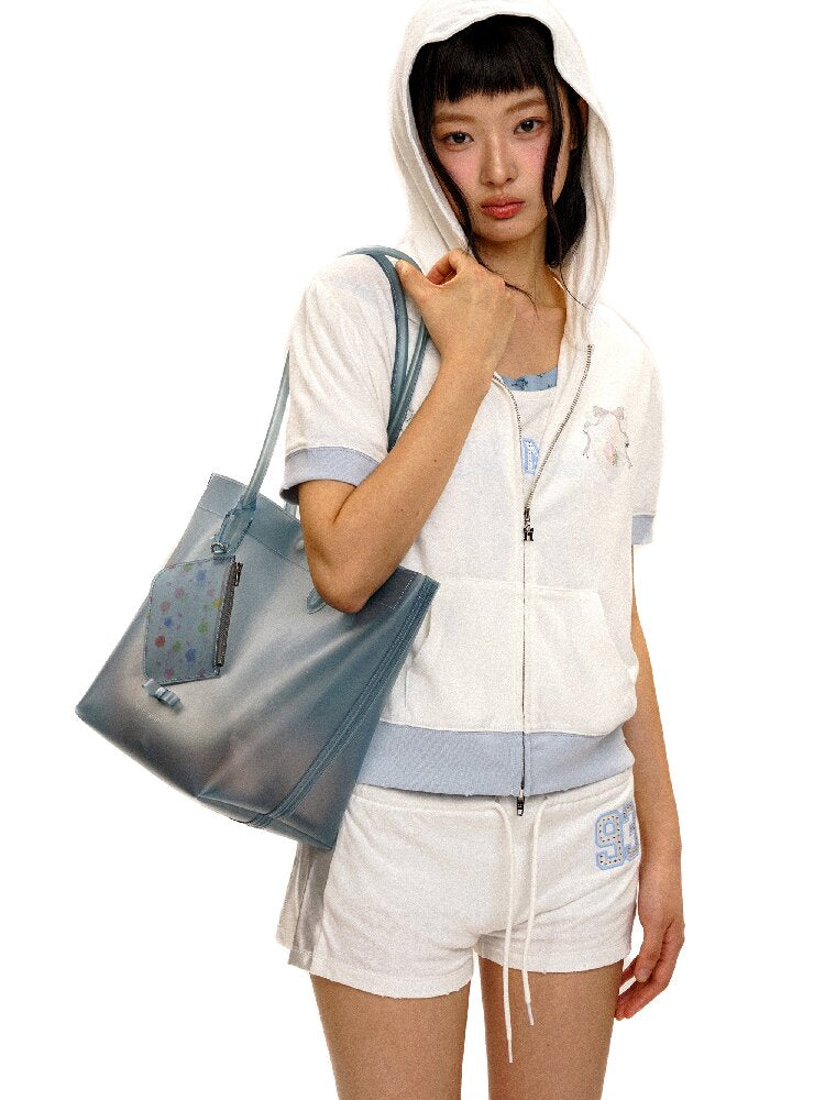 Rabbit Badge Cardigan Shorts Set【s0000017412】