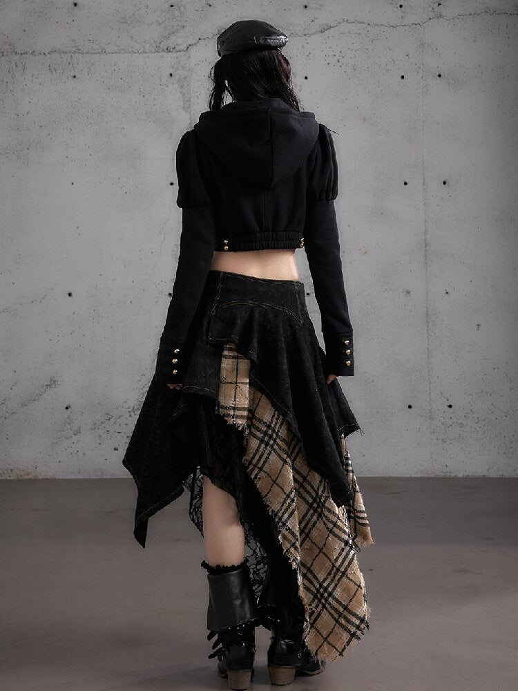 Hooded Fleece Napoleon Jacket【s0000019155】