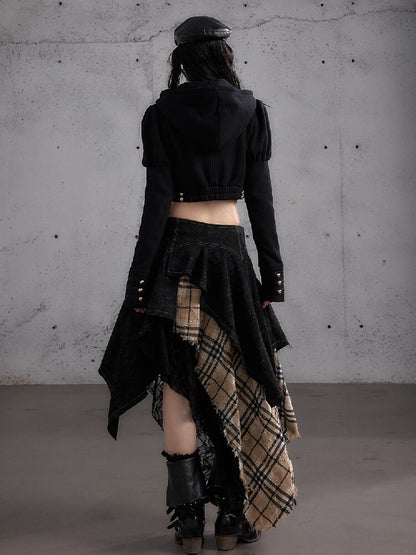 Hooded Fleece Napoleon Jacket【s0000019155】