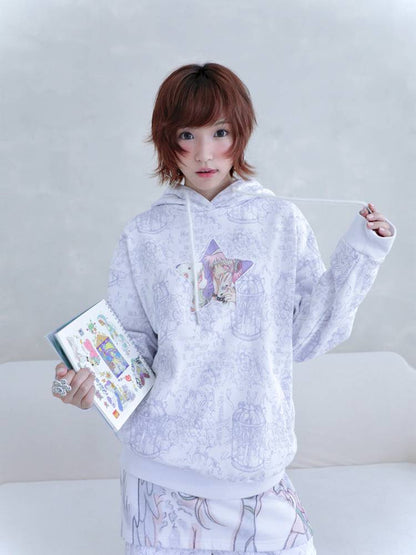 Star-Print Hoodie【s0000014438】