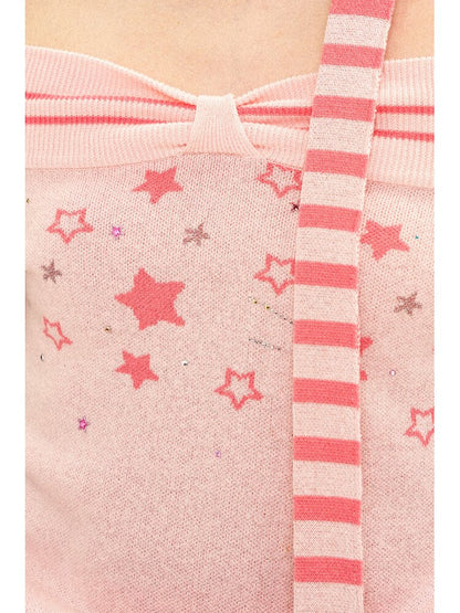 Star Diamond One Shoulder Knit【s0000016116】