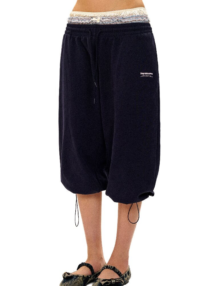 Fake Two Piece Waistband Shorts【s0000017436】