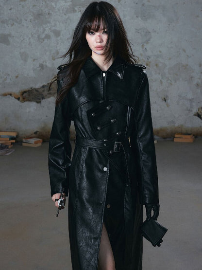 Asymmetrical Heavy Knight Trench Coat【s0000018518】
