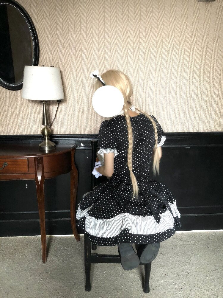 Puff Sleeve Star Polka Dot Dress【s0000016891】