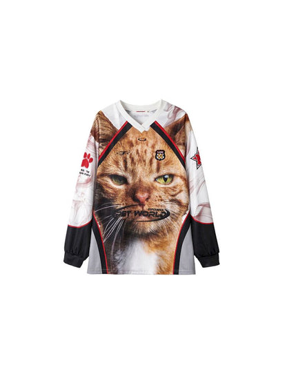 Cat Print Long Sleeve T-Shirt【s0000009849】