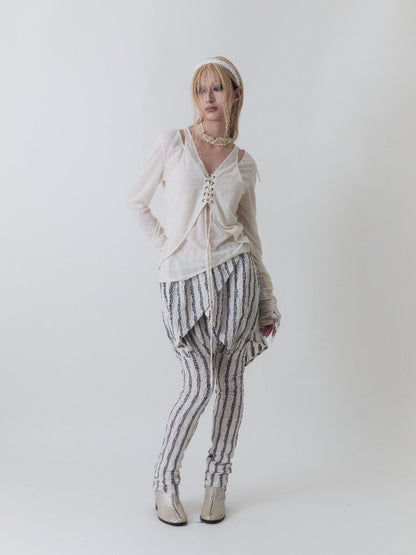 Romantic Antique Embroidered Top【s0000017973】