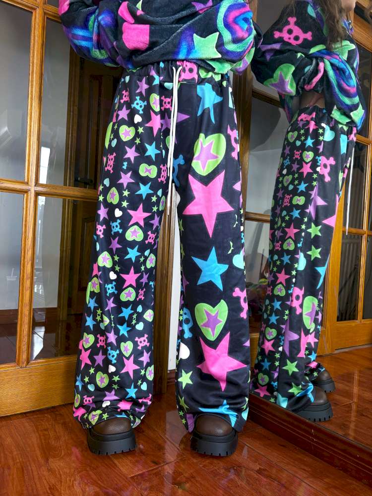 Dopamine Plush Wide-Leg Pants【s0000014633】