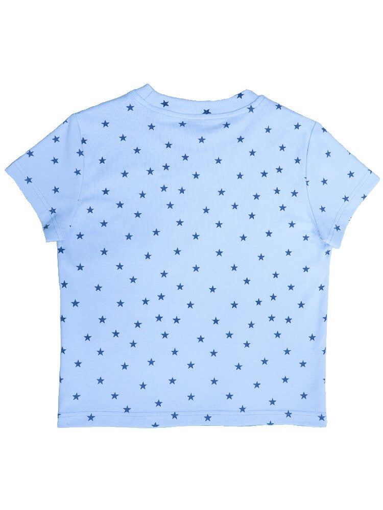 Rhinestone Unicorn Stitching Tee【s0000017132】