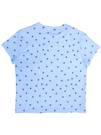 Rhinestone Unicorn Stitching Tee【s0000017132】