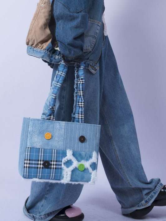 Spicy Hairy Clashing Color Splicing Bag【s0000013265】