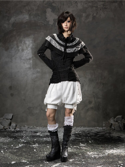 Lace Stitching Bud Shorts【s0000015948】