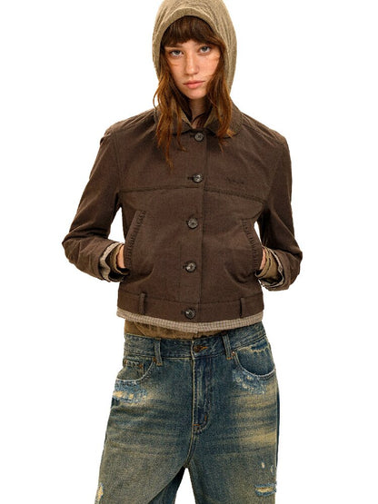 Vintage Plaid Patchwork Jacket【s0000017939】