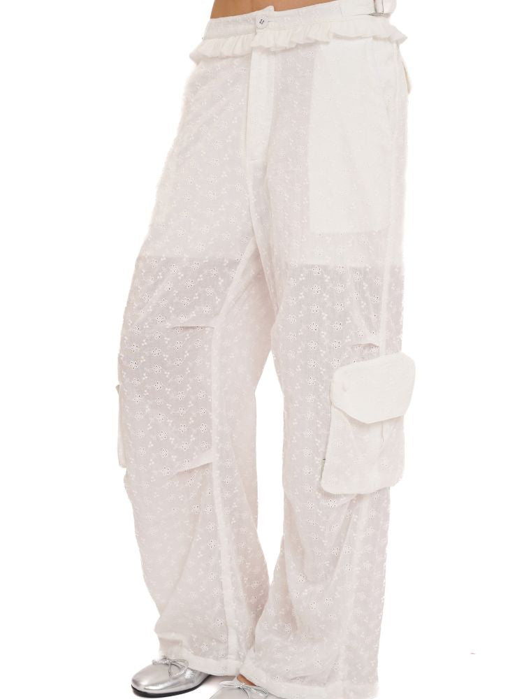 Cotton Jacquard Textured Cool Pants【s0000013459】