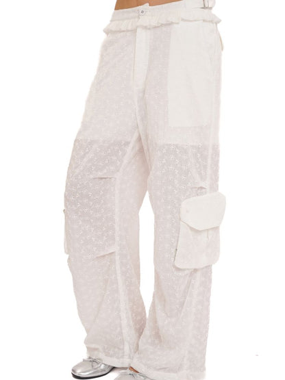 Cotton Jacquard Textured Cool Pants【s0000013459】