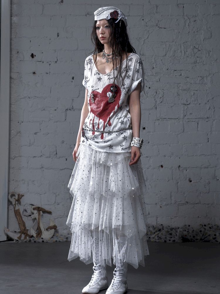 Multi-Layered Mesh Cake Skirt【s0000012789】