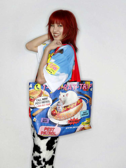 Mouse Print American Vintage Dupont Tote Bag【s0000014913】