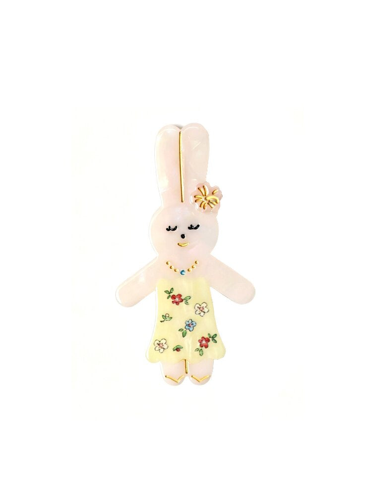 Summer Flower Bunny Hair Clip Comb【s0000017938】