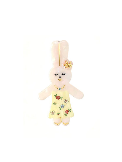 Summer Flower Bunny Hair Clip Comb【s0000017938】