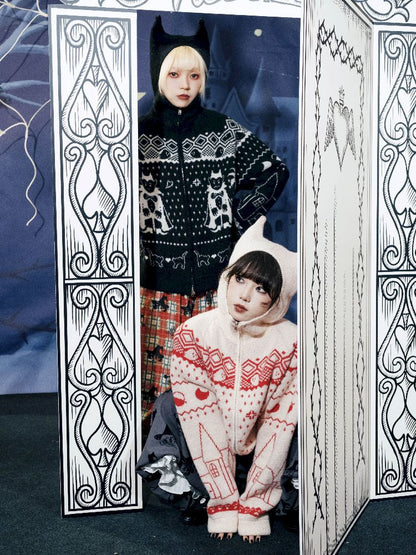 Cat Ears Devil's Tail Cardigan【s0000011559】