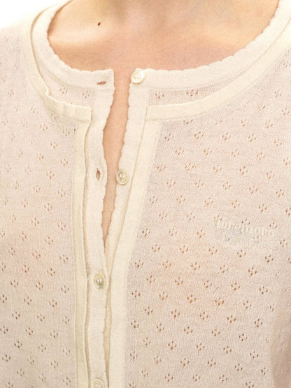 Breathable Lace Knit Top Skirt Set【s0000017442】
