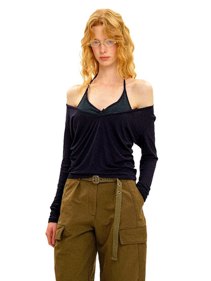 Lightweight Fake Two Piece Top【s0000016121】