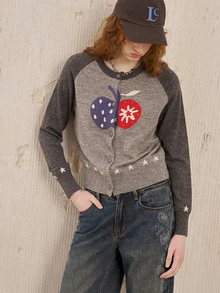 Slim-Fit Long-Sleeve Knit Cardigan Jacket【s0000014041】