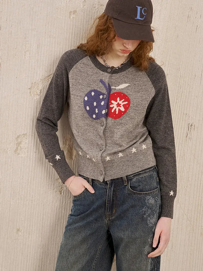 Slim-Fit Long-Sleeve Knit Cardigan Jacket【s0000014041】