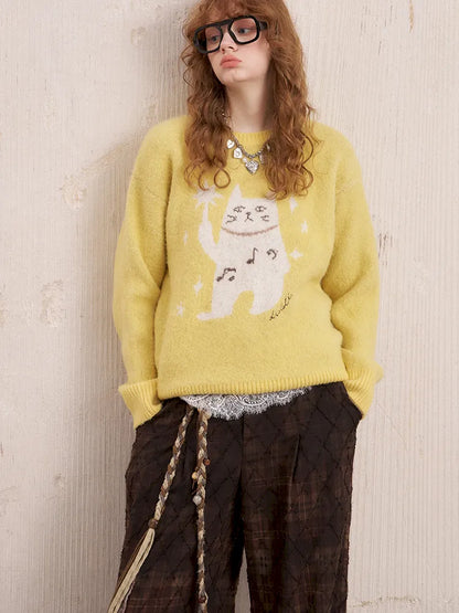 Relaxed-Fit Soft Pullover Knit Sweater【s0000014054】