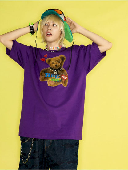 Dopamine Street Hip Hop Loose T-Shirt【s0000012459】