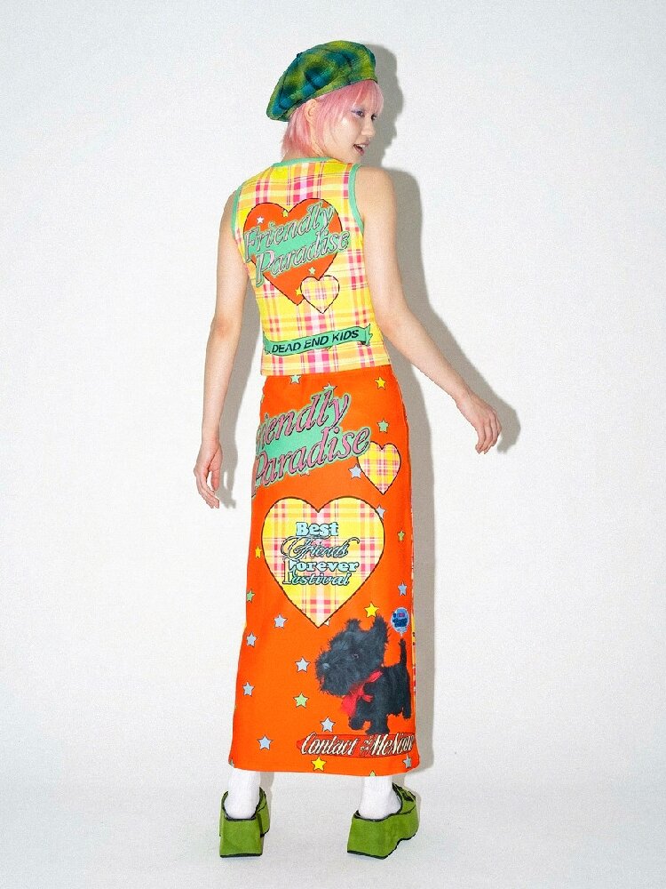 Reversible American Print Skirt【s0000016699】