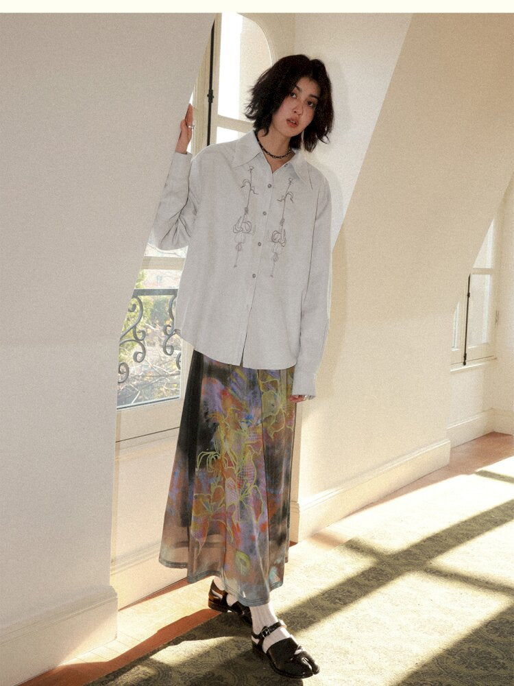 Dance Of Dawn Lily Orchid Skirt【s0000015454】