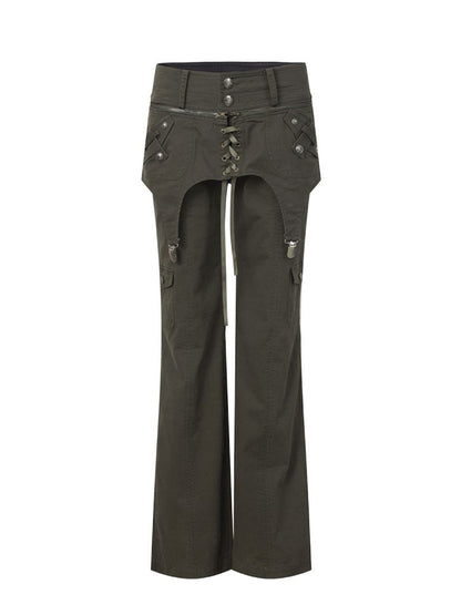 Straight-Leg Pocket Workwear Pants【s0000013904】