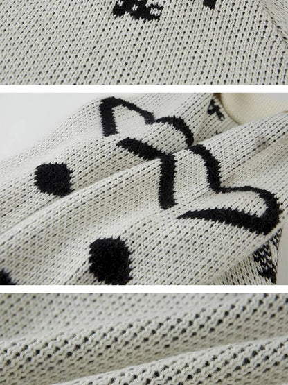 Fair Isle Autumn Knit Cardigan Jacket【s0000014388】