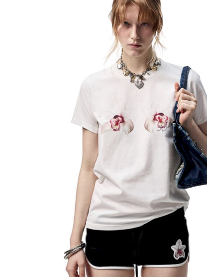 Printed Loose Short Sleeve T-Shirt【s0000012402】