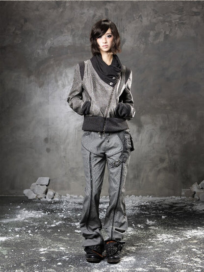 Pile Collar Leather Jacket【s0000015957】