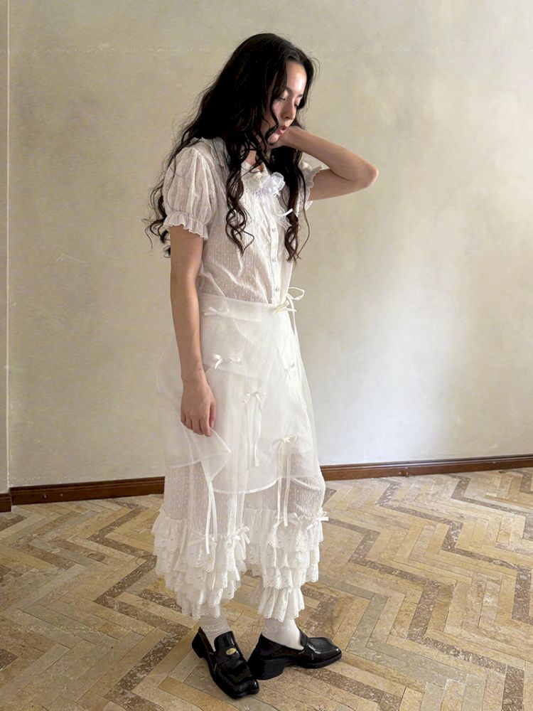 Short-sleeved cotton shirt【s0000012762】