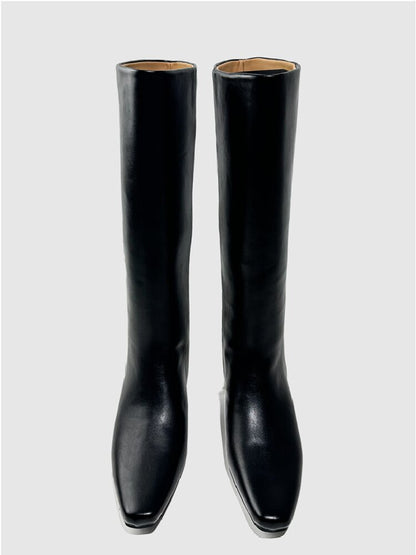 Retro Square Toe Knight Boots【s0000015722】